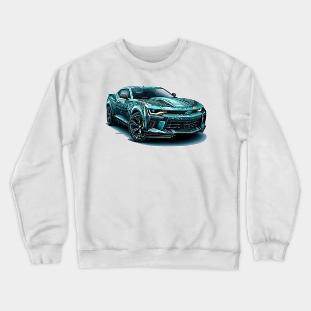 Camaro Crewneck Sweatshirt by Vehicles-Art